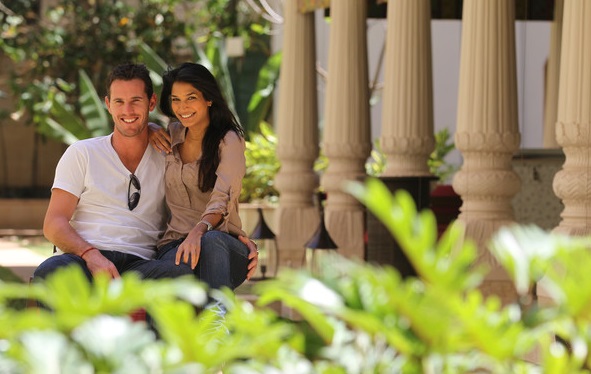 Australian pacer Shaun Tait and his girlfriend Mashoom Singha