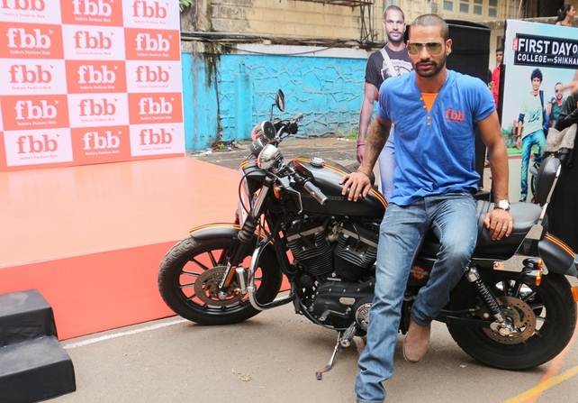 Shikhar Dhawan Bike