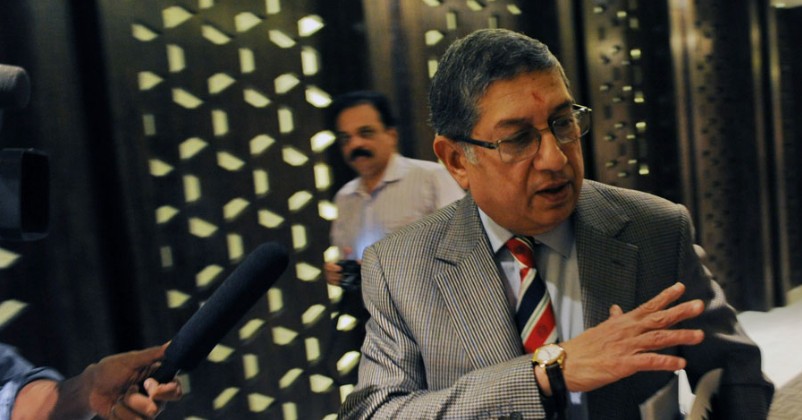 N Srinivasan calls ICC Cricket World Cup 2015