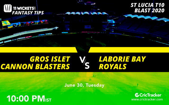StLuciaT10-30thJune-Gros-Islet-Cannon-Blasters-vs-Laborie-Bay-Royals-10PM