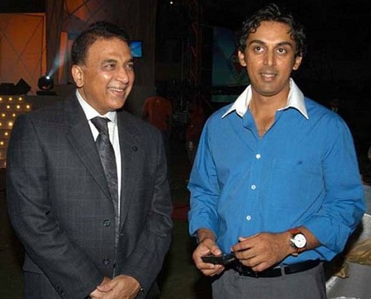 Sunil Gavaskar with Rohan Gavaskar