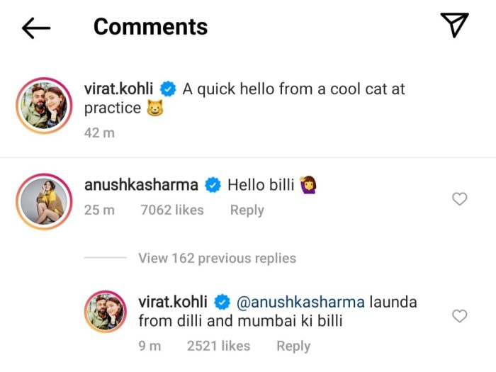 Virat Kohli comment