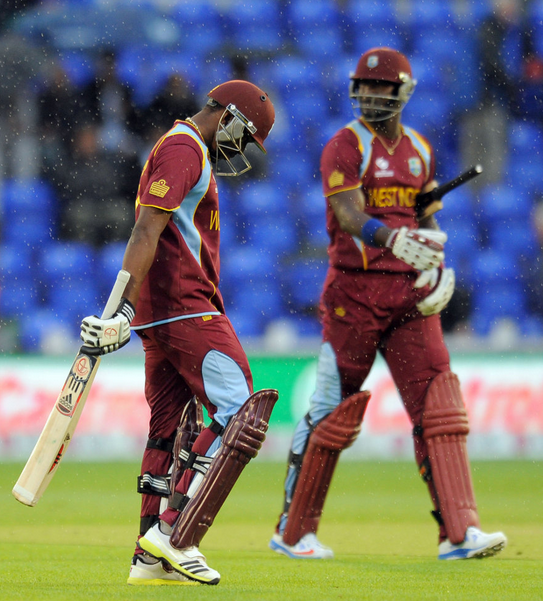 Darren Bravo was run out by Irish bowler Andy McBrine (Photo Source: PA Photos)