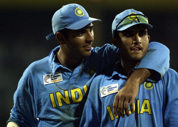 Yuvraj Singh and Sourav Ganguly