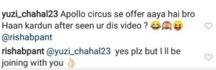 Yuzvendra Chahal & Rishabh Pant conversation