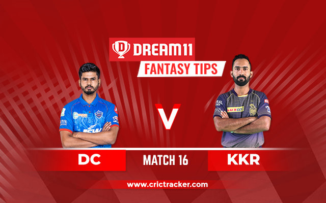 DC vs KKR D11 IPL 2020 Match 16