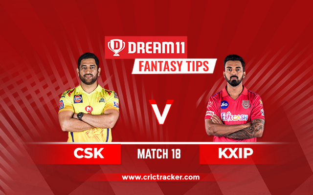 KXIP vs CSK Dream11 IPL 2020 M18