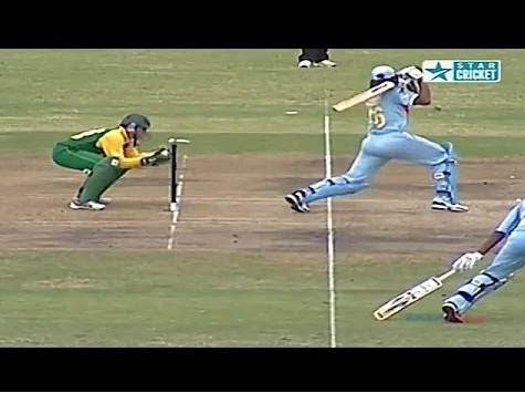 Rarest Stumping Dismissal Ever