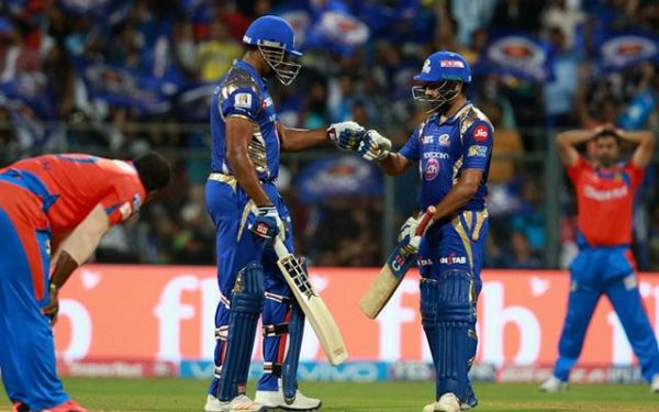 Mumbai Indians Kieron Pollard and Rohit Sharma