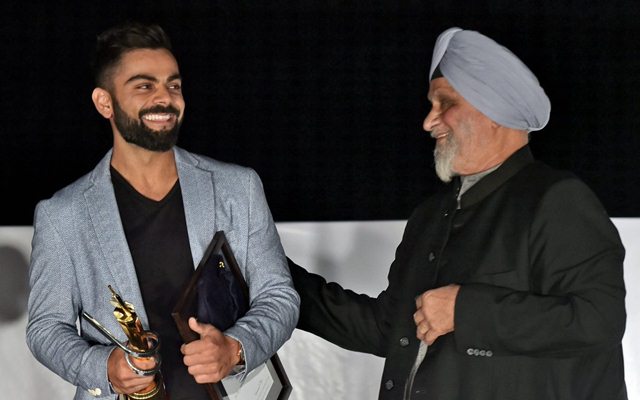 Virat Kohli and Bishan Singh Bedi