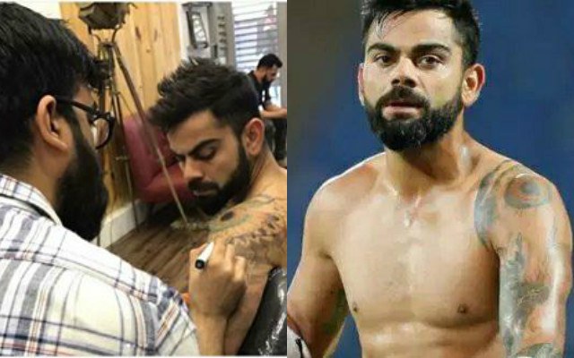 Virat Kohlis love affair with tattoos continues See pics  Cricket News   India TV