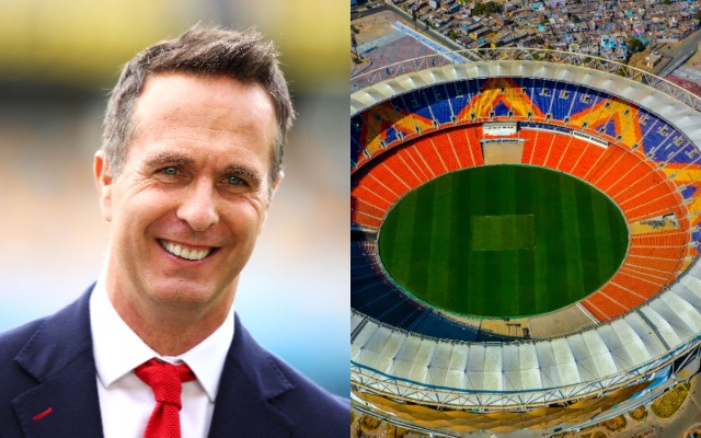 Michael Vaughan and Motera stadium