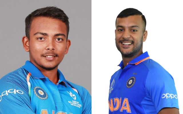 Prithvi Shaw and Mayank Agarwal