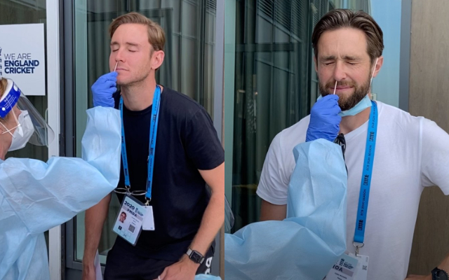 Twitter trolls Stuart Broad and Chris Woakes for their expressions during  swab test