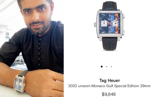 Babar Azam flaunts his new wrist watch worth INR 7.24 lakhs