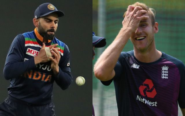 Virat Kohli and Stuart Broad