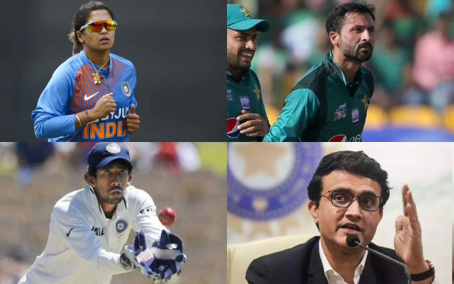 Veda Krishnamurthy, Junaid Khan, Wriddhiman Saha, Sourav Ganguly