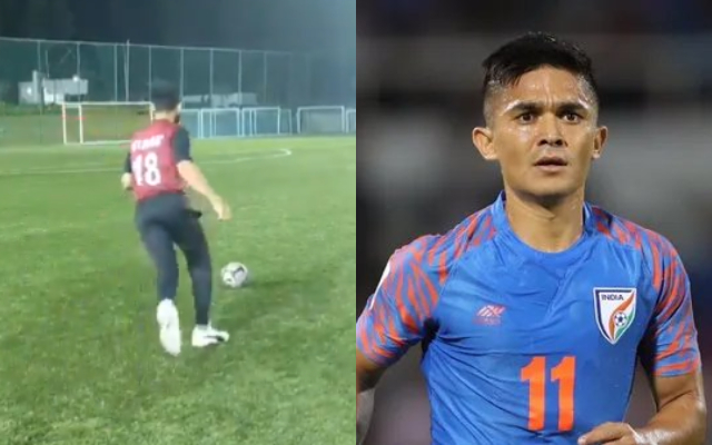 Virat Kohli and Sunil Chhetri
