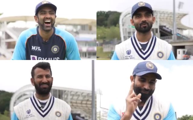 Ravichandran Ashwin, Ajinkya Rahane, Cheteshwar Pujara, and Mohammad Shami