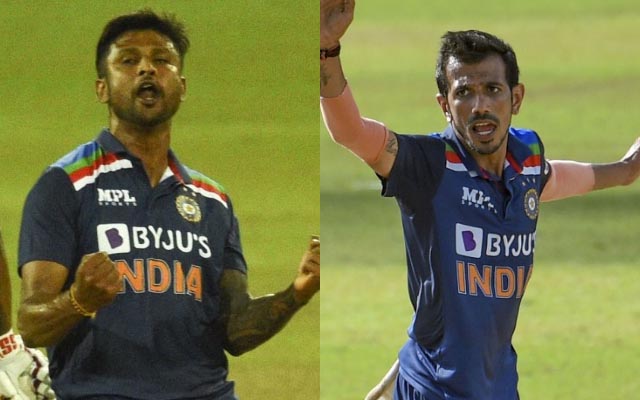 Krishnappa Gowtham and Yuzvendra Chahal