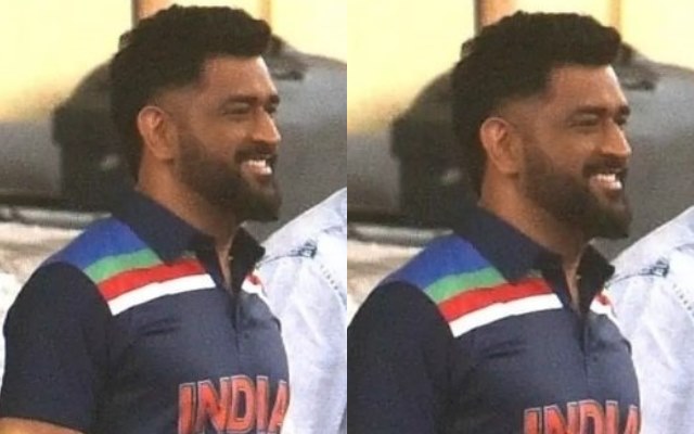 MS Dhoni dons retro Indian jersey for an ad shoot and fans are