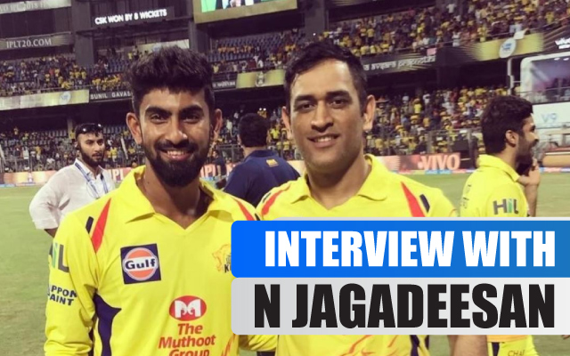 N JAGADEESAN WITH MS DHONI