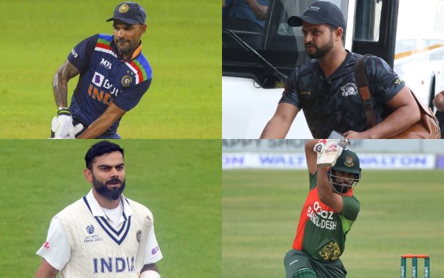 Shikhar Dhawan, Suresh Raina, Virat Kohli, Tamim Iqbal