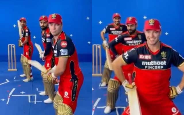 Yuzvendra Chahal, Virat Kohli and AB de Villiers