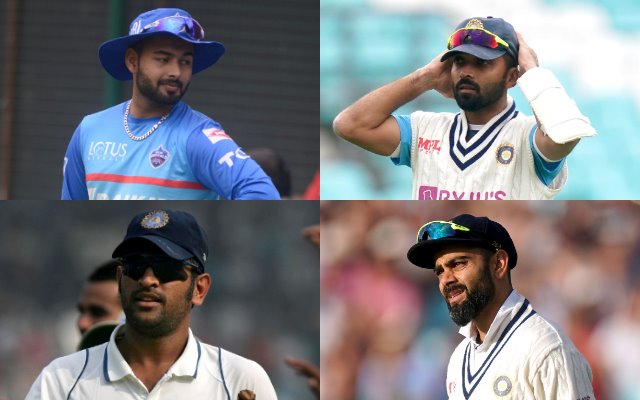Rishabh Pant, Ajinkya Rahane, MS Dhoni and Virat Kohli
