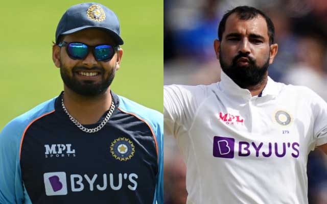Rishabh Pant and Mohammed Shami