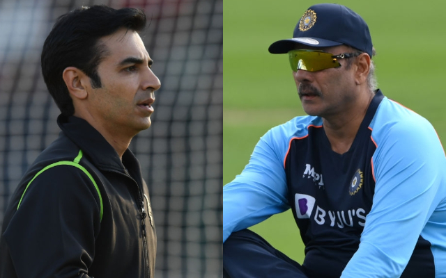 Salman Butt and Indian Head Coach Ravi Shastri