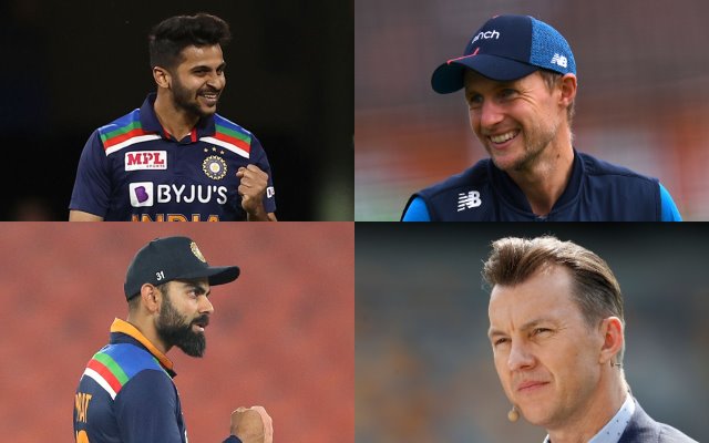 Shardul Thakur, Joe Root, Virat Kohli and Brett Lee