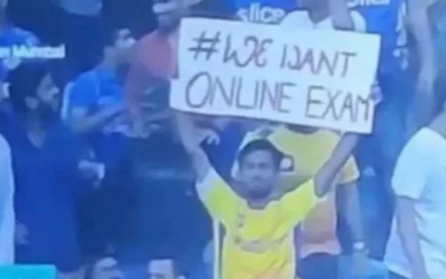 'We want online exam' - CSK fan grabs limelight with a unique demand on ...