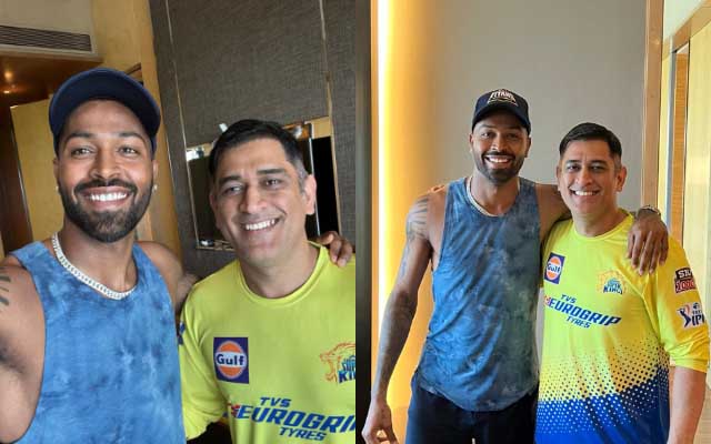 Hardik Pandya and MS Dhoni