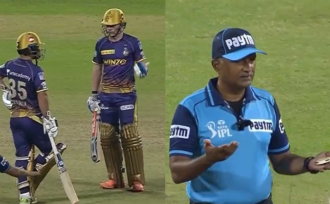 The incident happened in the 12th over of KKR's innings.