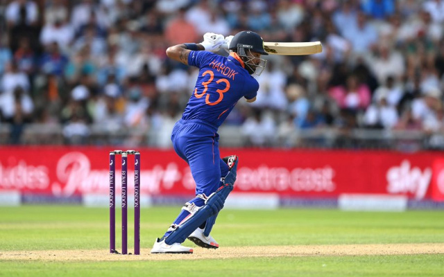 Hardik Pandya in third ODI against England.