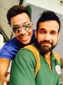 Hardik Pandya with Irfan Pathan