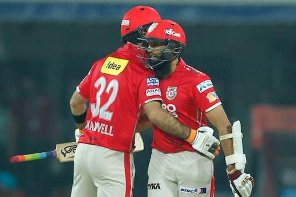 Hashim Amla and Glenn Maxwell IPL Kings XI Punjab