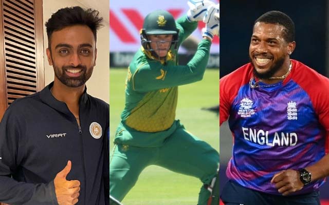 Jaydev Unadkat, Russie Van der Dussen and Chris Jodran