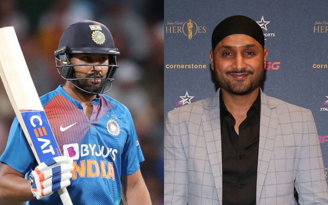 Rohit Sharma and Harbhajan Singh