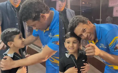 Imran Pathan and Sachin Tendulkar