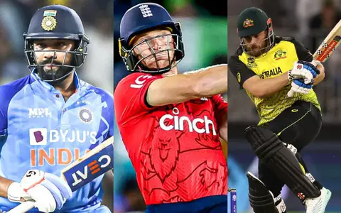 Rohit Sharma, Jos Buttler and Aaron Finch