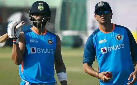 Rahul Dravid and Virat Kohli