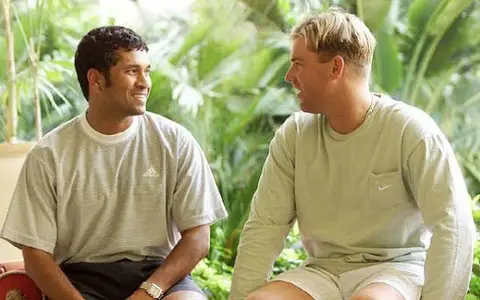 Sachin Tendulkar and Shane Warne