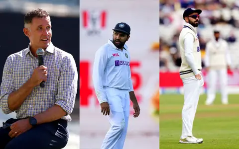 Mike Hussey, Rohit Sharma and Virat Kohli.