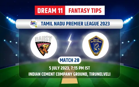 Ba11sy Trichy vs Nellai Royal Kings Dream11 Team Today
