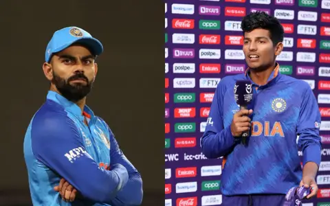 Virat Kohli and Yash Dhull.