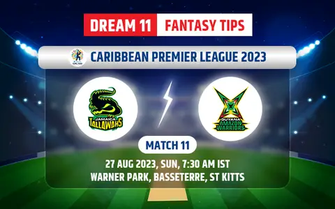 Jamaica Tallawahs vs Guyana Amazon Warriors Dream11 Team Today
