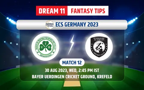 VFB Gelsenkirchen vs Dusseldorf Blackcaps Dream11 Team Today