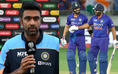 Ravi Ashwin, Virat Kohli and Rohit Sharma